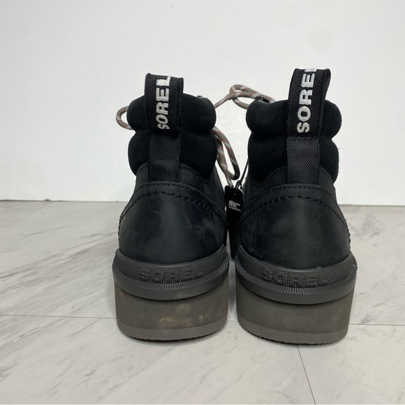 New! Sorel Hi Line Hiker Black Lace Up Boot 10 - Picture 3 of 14